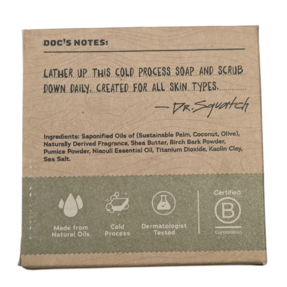 Dr Squatch natural soap Birchwood Breeze - Picture 2 of 2